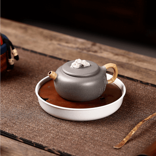 Yixing Zisha Teapot [Taihu Stone Qingyi] (Qinghua Duan Ni - 200ml) - YIQIN TEA HOUSE | yiqinteahouse.com | 200-300ml, new arrival, teapot, teaware, zisha teapot