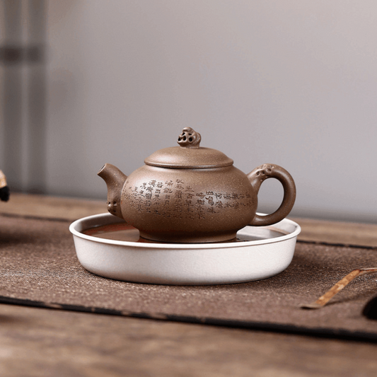 Yixing Zisha Teapot [Taihu Stone Xishi] (Lao Duan Ni - 210ml) - YIQIN TEA HOUSE | yiqinteahouse.com | 200-300ml, teapot, teaware, zisha teapot