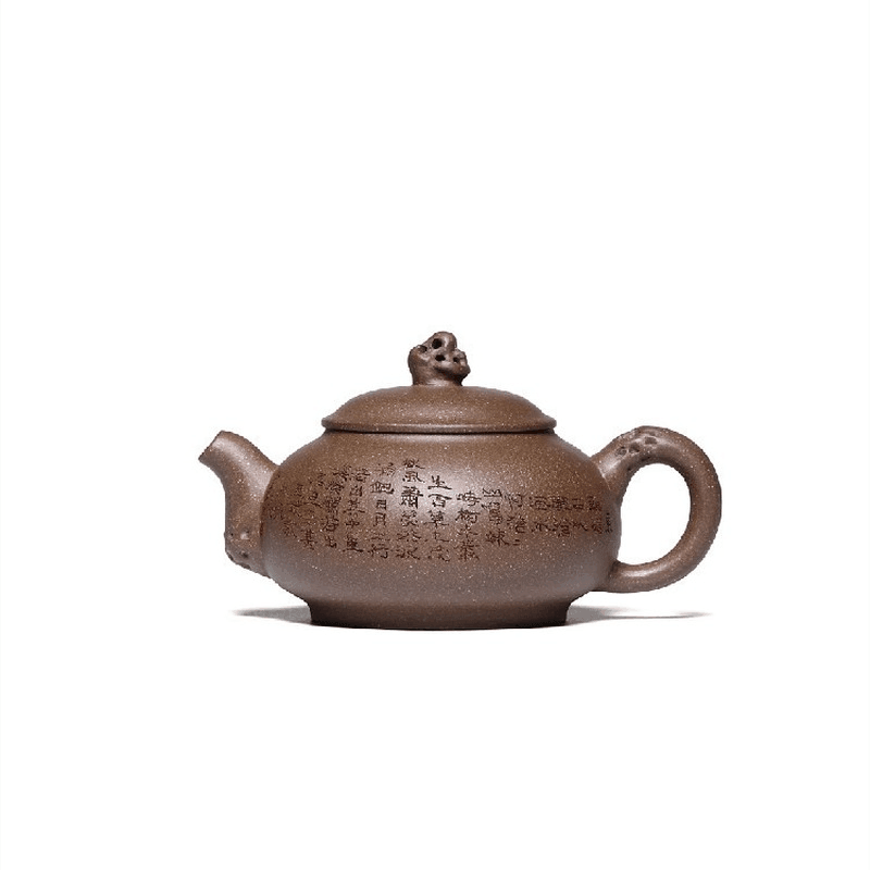 Yixing Zisha Teapot [Taihu Stone Xishi] (Lao Duan Ni - 210ml) - YIQIN TEA HOUSE | yiqinteahouse.com | 200-300ml, teapot, teaware, zisha teapot