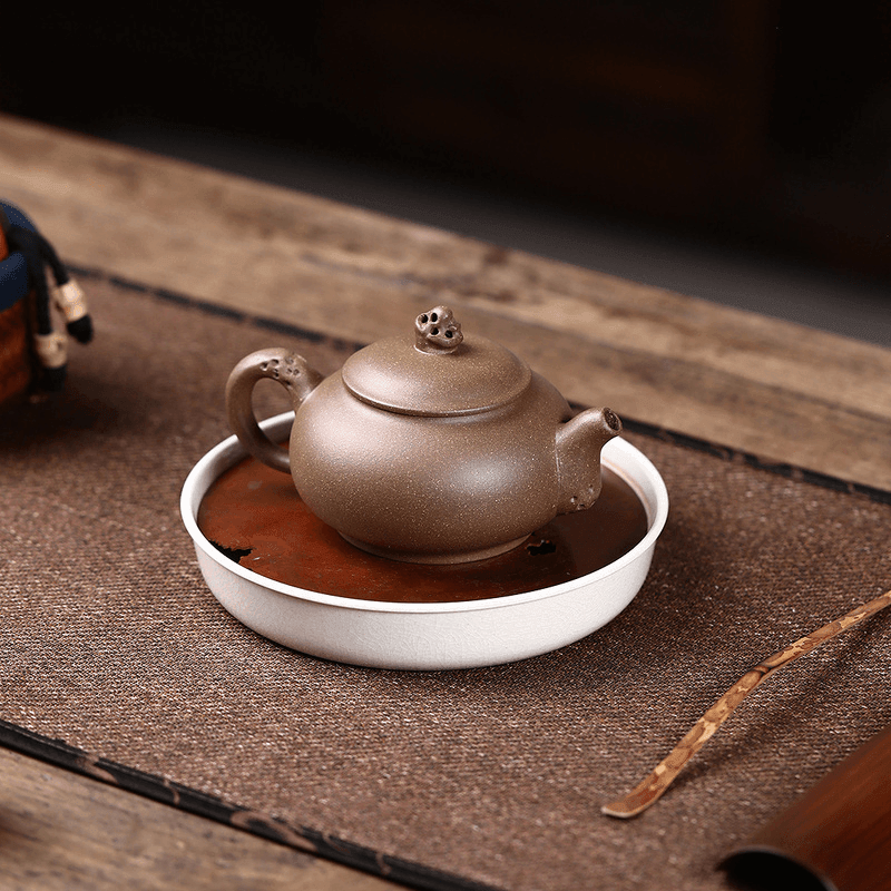 Yixing Zisha Teapot [Taihu Stone Xishi] (Lao Duan Ni - 210ml) - YIQIN TEA HOUSE | yiqinteahouse.com | 200-300ml, teapot, teaware, zisha teapot