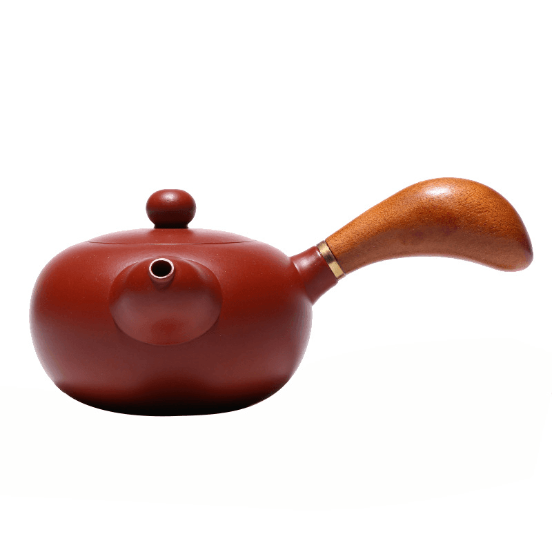 Yixing Zisha Teapot [Tang Yu Side Handle Pot] (Dahongpao - 220ml) - YIQIN TEA HOUSE | yiqinteahouse.com | 200-300ml, teapot, teaware, zisha teapot