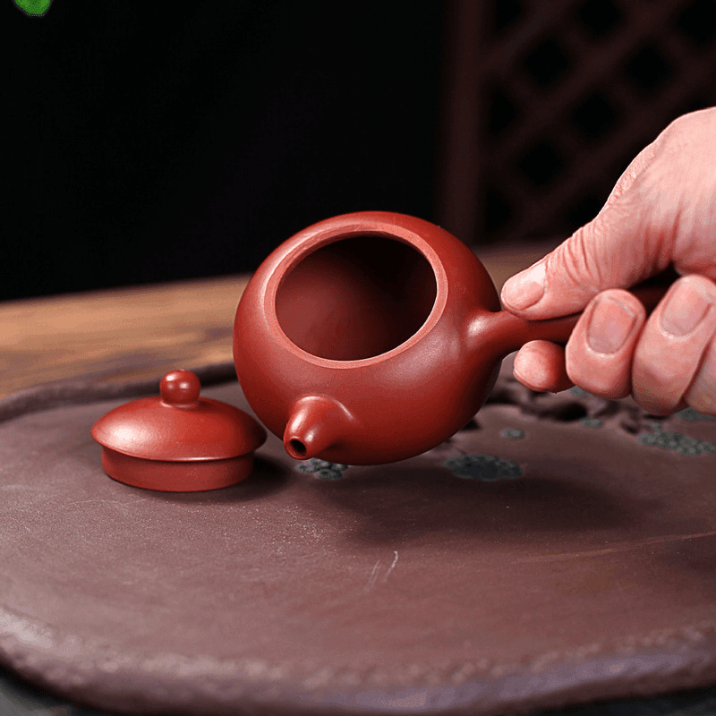 Yixing Zisha Teapot [Tang Yu Xishi] (Dahongpao - 200ml) - YIQIN TEA HOUSE | yiqinteahouse.com | 200-300ml, teapot, teaware, zisha teapot