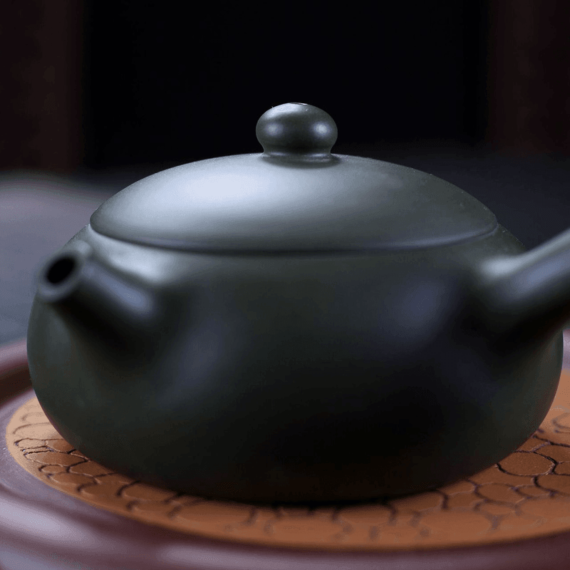 Yixing Zisha Teapot [Tangyu Xishi] (Lu Ni - 230ml) - YIQIN TEA HOUSE | yiqinteahouse.com | 200-300ml, teapot, teaware, zisha teapot