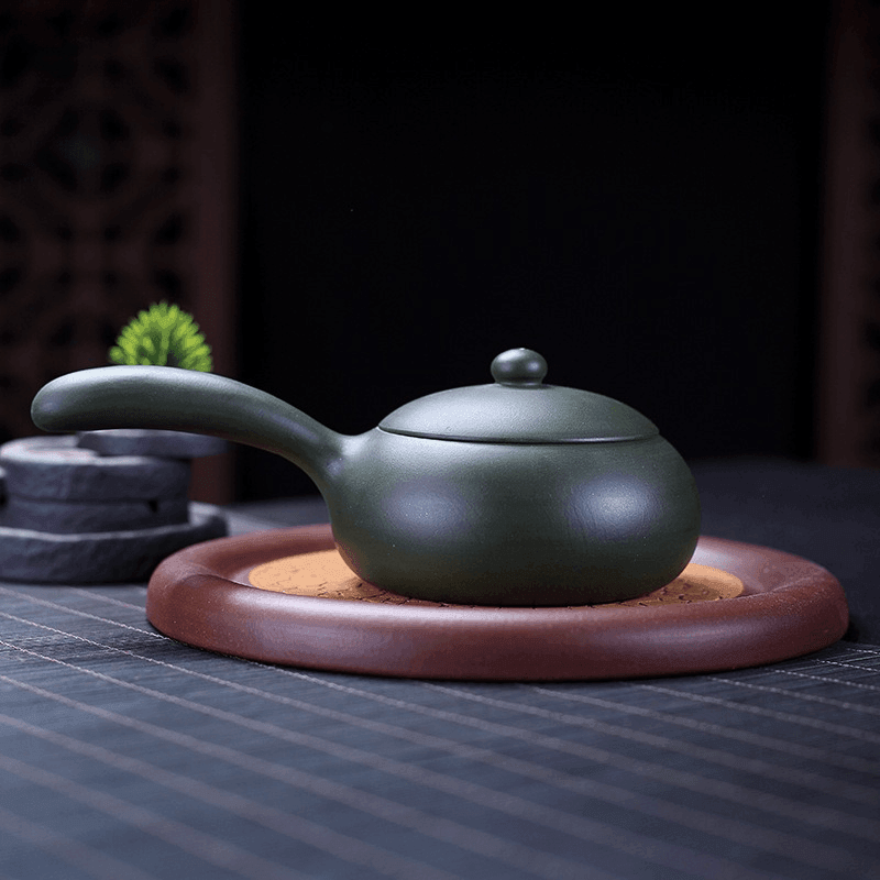 Yixing Zisha Teapot [Tangyu Xishi] (Lu Ni - 230ml) - YIQIN TEA HOUSE | yiqinteahouse.com | 200-300ml, teapot, teaware, zisha teapot