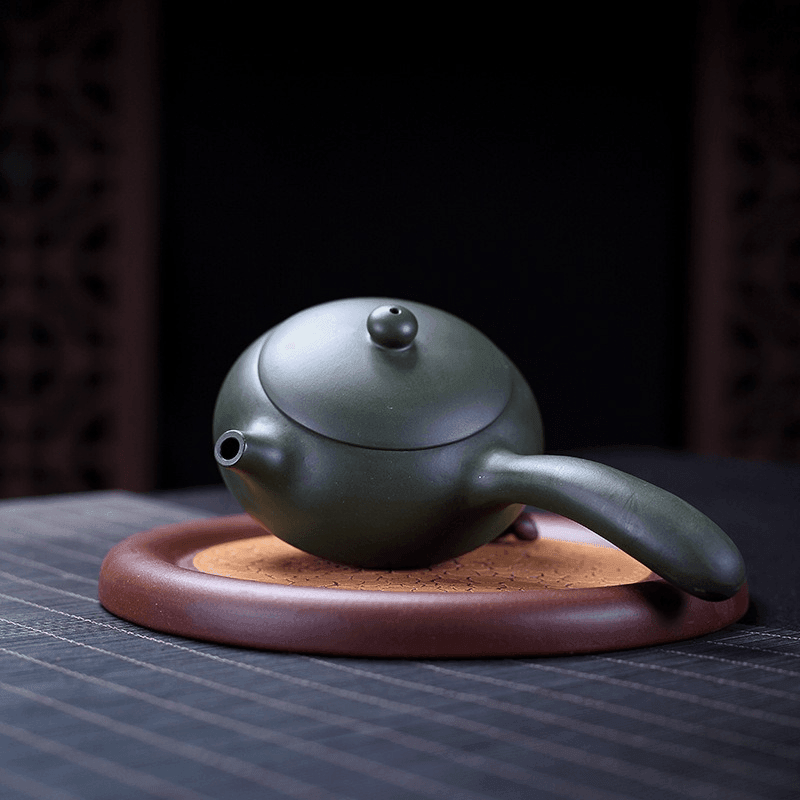 Yixing Zisha Teapot [Tangyu Xishi] (Lu Ni - 230ml) - YIQIN TEA HOUSE | yiqinteahouse.com | 200-300ml, teapot, teaware, zisha teapot