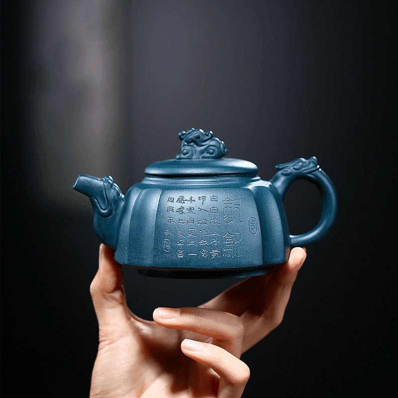 Yixing Zisha Teapot [The Dragon] (Tian Qing Ni - 300ml) - YIQIN TEA HOUSE | yiqinteahouse.com | 200-300ml, teapot, teapot hot picks, teaware, zisha teapot