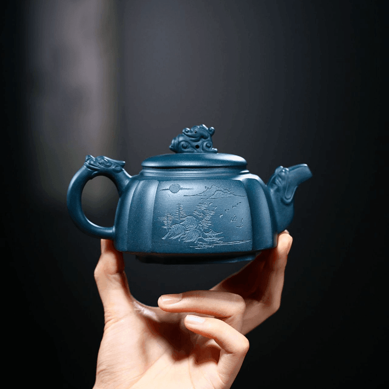 Yixing Zisha Teapot [The Dragon] (Tian Qing Ni - 300ml) - YIQIN TEA HOUSE | yiqinteahouse.com | 200-300ml, teapot, teapot hot picks, teaware, zisha teapot