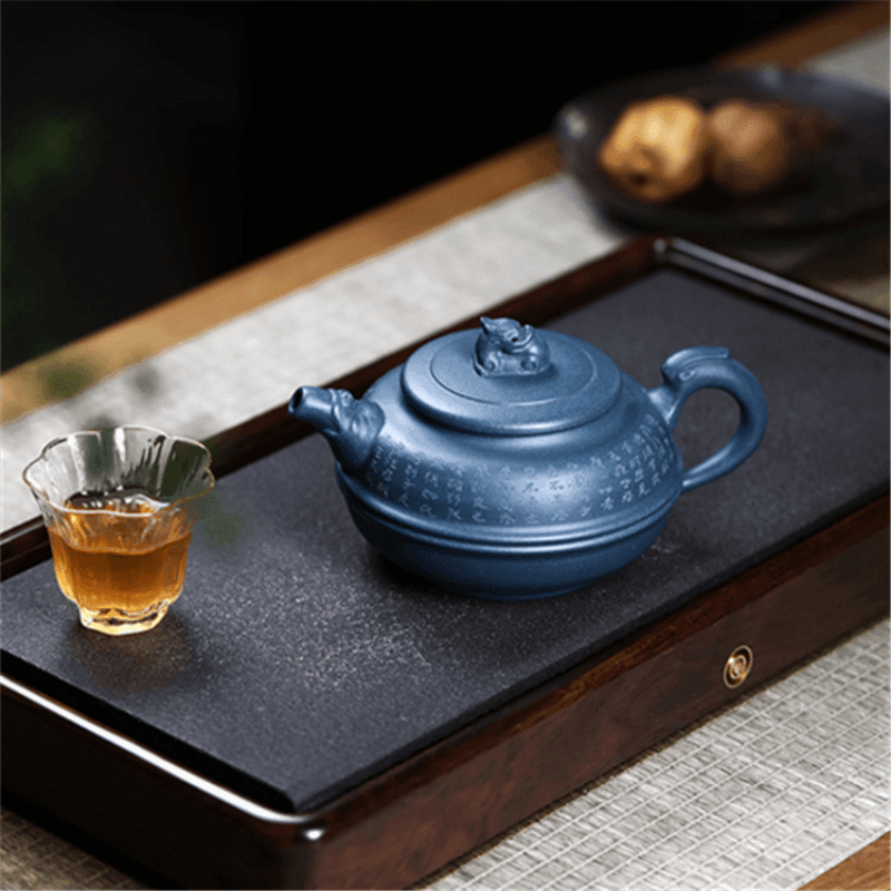 Yixing Zisha Teapot [The Dragon] (Tian Qing Ni - 340ml) - YIQIN TEA HOUSE | yiqinteahouse.com | >300ml, teapot, teaware, zisha teapot