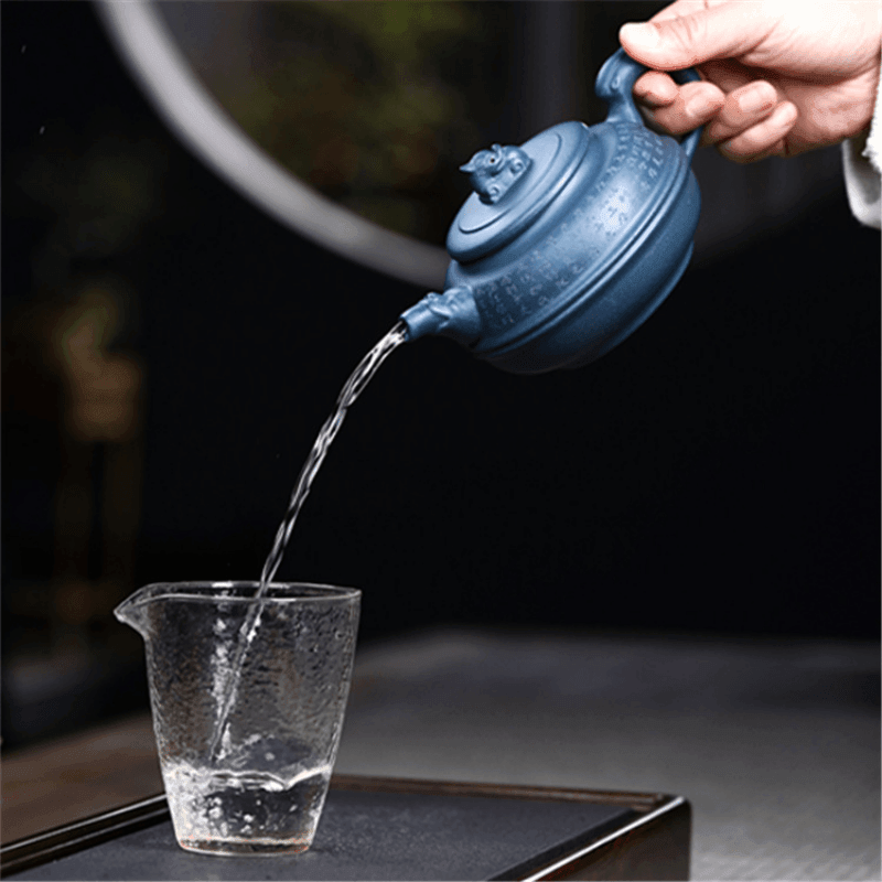 Yixing Zisha Teapot [The Dragon] (Tian Qing Ni - 340ml) - YIQIN TEA HOUSE | yiqinteahouse.com | >300ml, teapot, teaware, zisha teapot