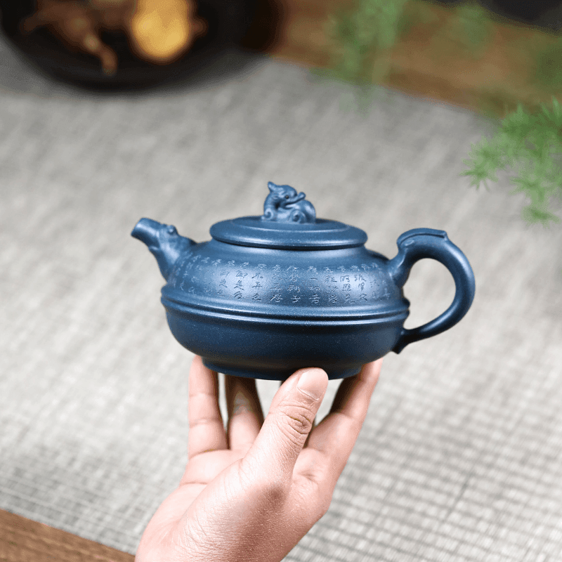 Yixing Zisha Teapot [The Dragon] (Tian Qing Ni - 340ml) - YIQIN TEA HOUSE | yiqinteahouse.com | >300ml, teapot, teaware, zisha teapot