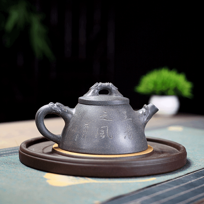 Yixing Zisha Teapot [The King] (Qing Duan Ni - 190ml) - YIQIN TEA HOUSE | yiqinteahouse.com | <200ml, teapot, teaware, zisha teapot