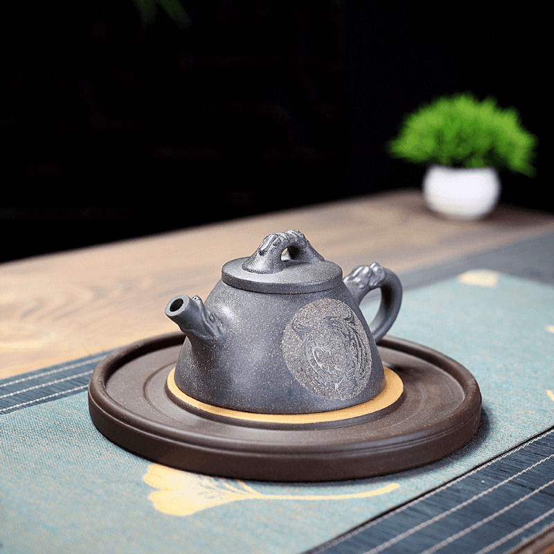 Yixing Zisha Teapot [The King] (Qing Duan Ni - 190ml) - YIQIN TEA HOUSE | yiqinteahouse.com | <200ml, teapot, teaware, zisha teapot