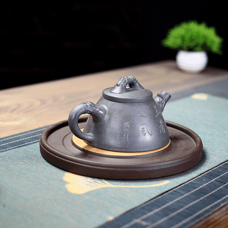 Yixing Zisha Teapot [The King] (Qing Duan Ni - 190ml) - YIQIN TEA HOUSE | yiqinteahouse.com | <200ml, teapot, teaware, zisha teapot