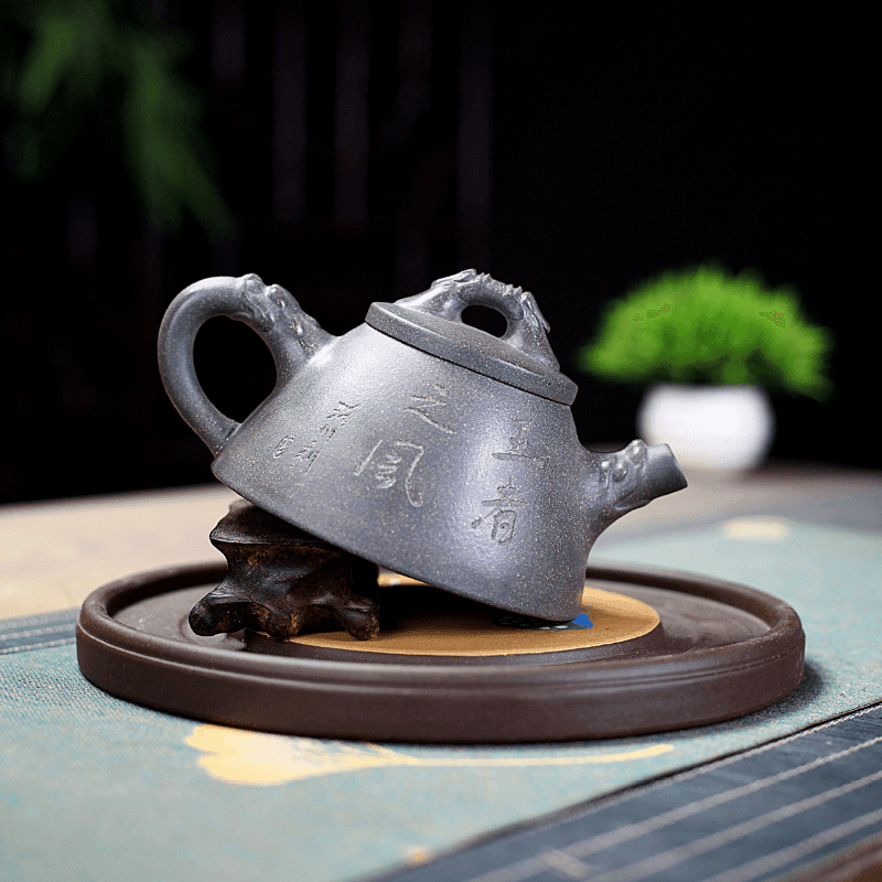 Yixing Zisha Teapot [The King] (Qing Duan Ni - 190ml) - YIQIN TEA HOUSE | yiqinteahouse.com | <200ml, teapot, teaware, zisha teapot