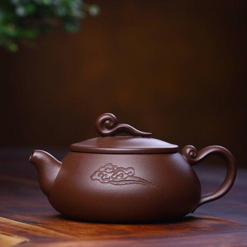 Yixing Zisha Teapot [Wishful Shi Piao] (Zi Ni - 220ml) - YIQIN TEA HOUSE | yiqinteahouse.com | 200-300ml, teapot, teaware, zisha teapot