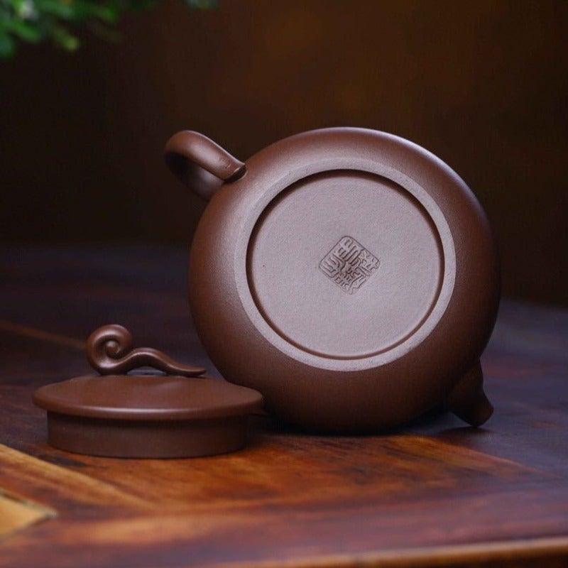 Yixing Zisha Teapot [Wishful Shi Piao] (Zi Ni - 220ml) - YIQIN TEA HOUSE | yiqinteahouse.com | 200-300ml, teapot, teaware, zisha teapot