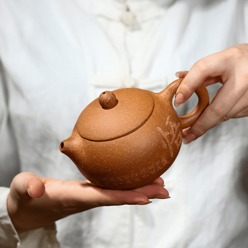 Yixing Zisha Teapot [Wu-Xishi] (Lao Duan Ni - 300ml) - YIQIN TEA HOUSE | yiqinteahouse.com | 200-300ml, new arrival, teapot, teaware, zisha teapot