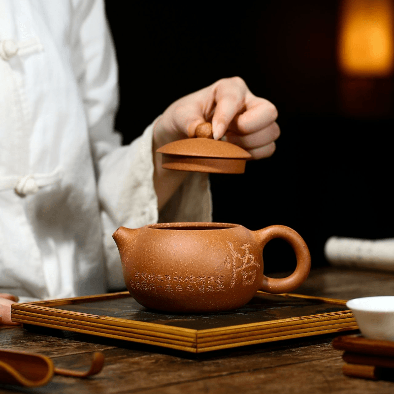 Yixing Zisha Teapot [Wu-Xishi] (Lao Duan Ni - 300ml) - YIQIN TEA HOUSE | yiqinteahouse.com | 200-300ml, new arrival, teapot, teaware, zisha teapot