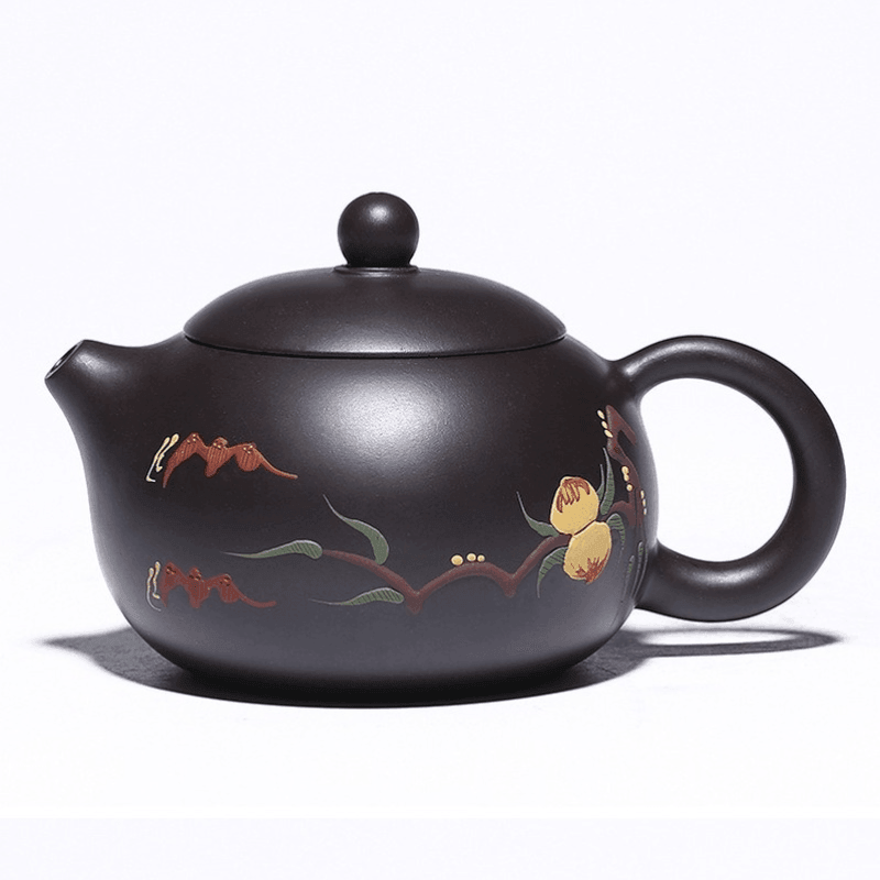 Yixing Zisha Teapot [Xiantao Xishi] (Hei Ni - 250ml) - YIQIN TEA HOUSE | yiqinteahouse.com | 200-300ml, teapot, teaware, zisha teapot