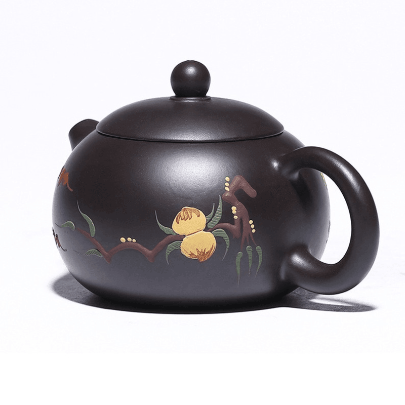 Yixing Zisha Teapot [Xiantao Xishi] (Hei Ni - 250ml) - YIQIN TEA HOUSE | yiqinteahouse.com | 200-300ml, teapot, teaware, zisha teapot