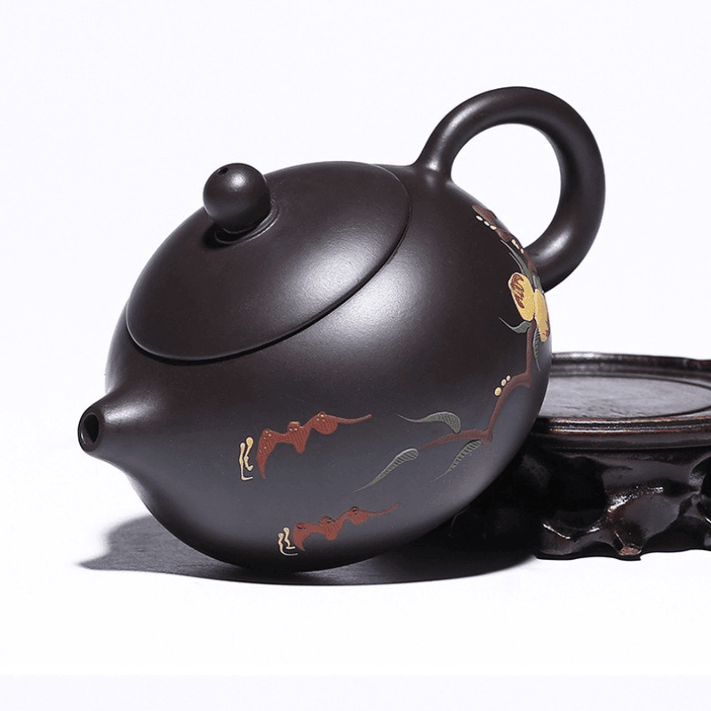 Yixing Zisha Teapot [Xiantao Xishi] (Hei Ni - 250ml) - YIQIN TEA HOUSE | yiqinteahouse.com | 200-300ml, teapot, teaware, zisha teapot