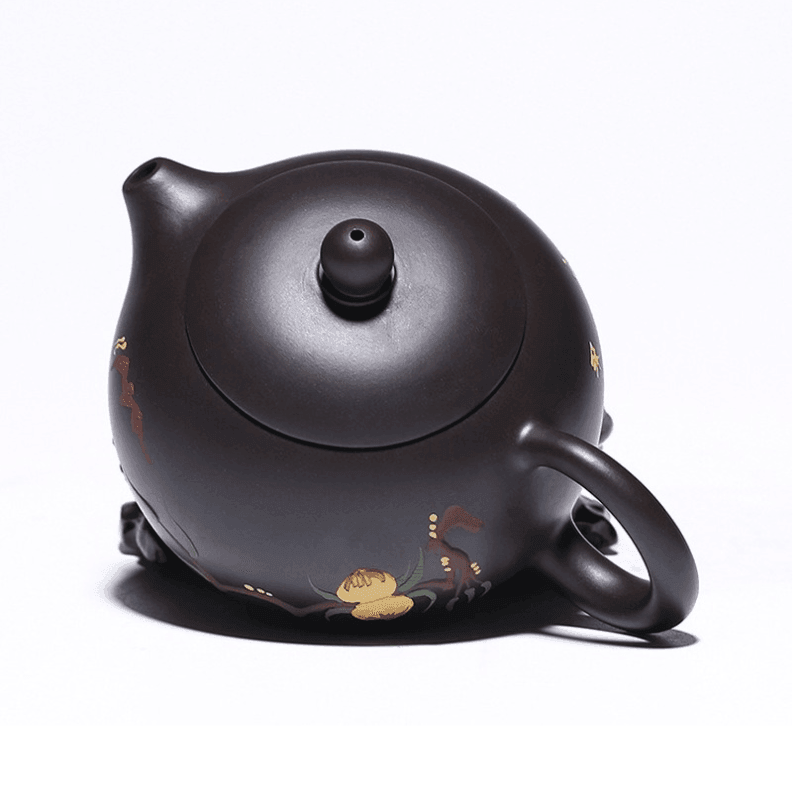 Yixing Zisha Teapot [Xiantao Xishi] (Hei Ni - 250ml) - YIQIN TEA HOUSE | yiqinteahouse.com | 200-300ml, teapot, teaware, zisha teapot