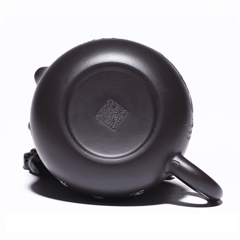 Yixing Zisha Teapot [Xiantao Xishi] (Hei Ni - 250ml) - YIQIN TEA HOUSE | yiqinteahouse.com | 200-300ml, teapot, teaware, zisha teapot