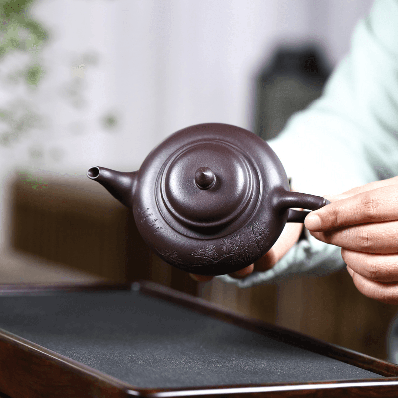 Yixing Zisha Teapot [Xiao Ying] (Lao Zi Ni - 260ml) - YIQIN TEA HOUSE | yiqinteahouse.com | 200-300ml, new arrival, teapot, teaware, zisha teapot