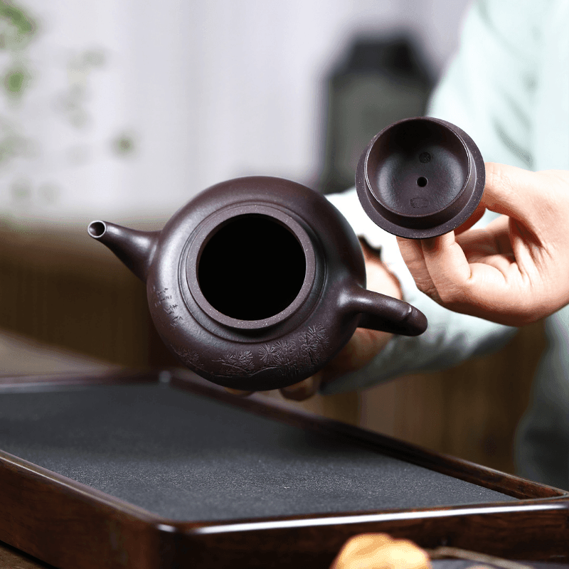 Yixing Zisha Teapot [Xiao Ying] (Lao Zi Ni - 260ml) - YIQIN TEA HOUSE | yiqinteahouse.com | 200-300ml, new arrival, teapot, teaware, zisha teapot