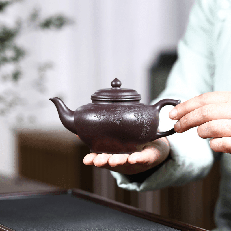 Yixing Zisha Teapot [Xiao Ying] (Lao Zi Ni - 260ml) - YIQIN TEA HOUSE | yiqinteahouse.com | 200-300ml, new arrival, teapot, teaware, zisha teapot