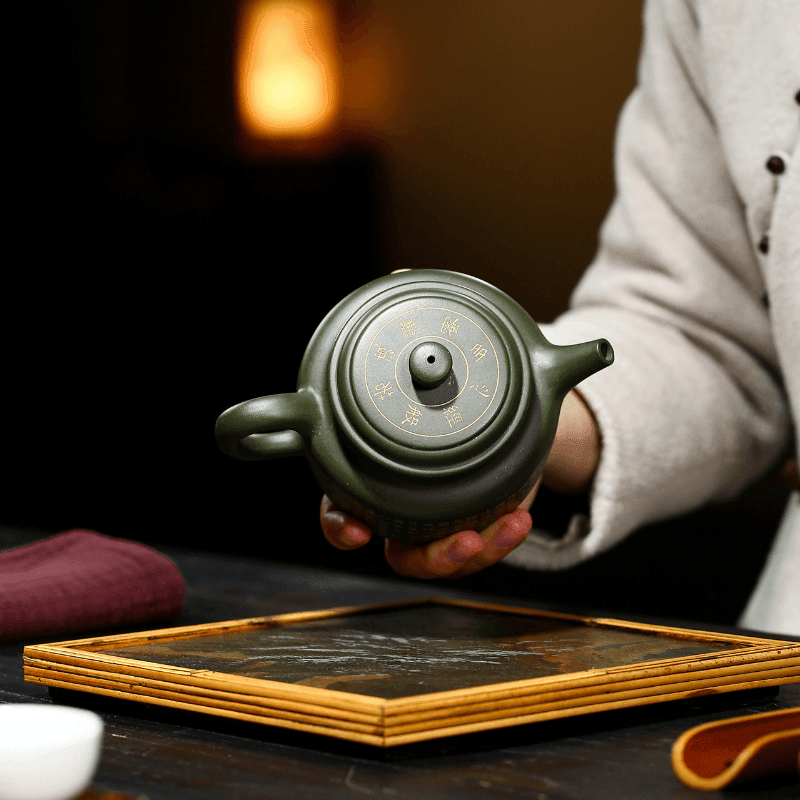 Yixing Zisha Teapot [Xinjing De Zhong] (Lu Ni - 300ml) - YIQIN TEA HOUSE | yiqinteahouse.com | 200-300ml, teapot, teaware, zisha teapot