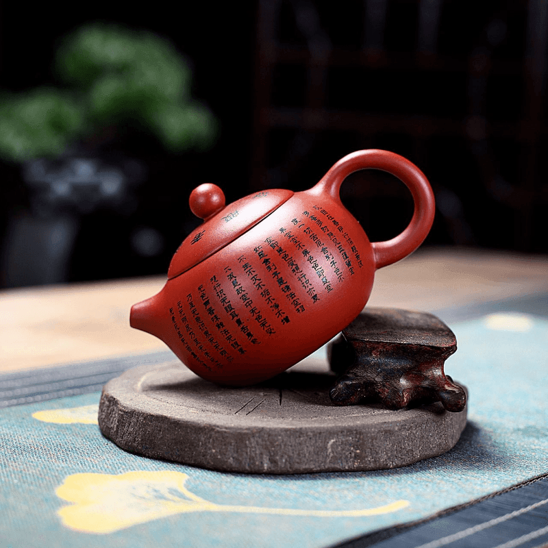 Yixing Zisha Teapot [Xinjing Xishi] (Dahongpao - 150ml) - YIQIN TEA HOUSE | yiqinteahouse.com | <200ml, teapot, teaware, zisha teapot