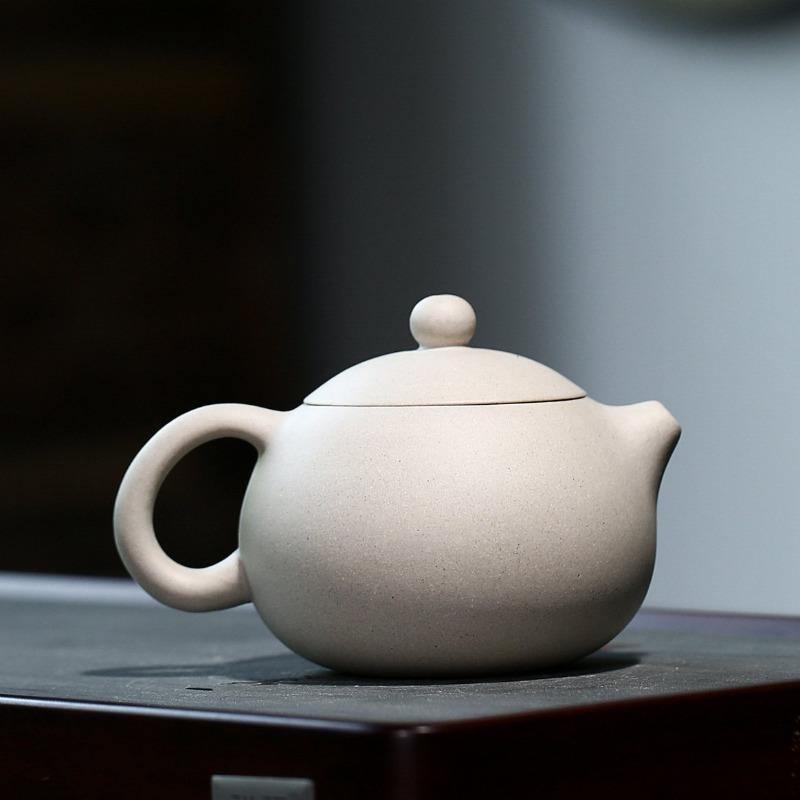 Yixing Zisha Teapot [Xishi Pot] (Bai Duan Ni - 280ml) - YIQIN TEA HOUSE | yiqinteahouse.com | 200-300ml, teapot, teaware, zisha teapot