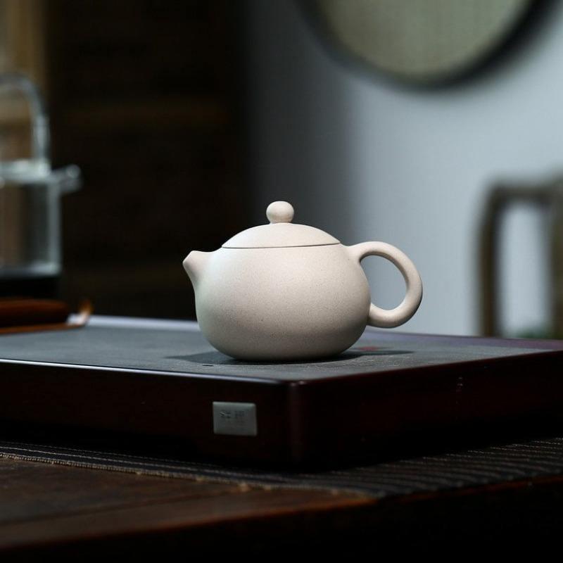 Yixing Zisha Teapot [Xishi Pot] (Bai Duan Ni - 280ml) - YIQIN TEA HOUSE | yiqinteahouse.com | 200-300ml, teapot, teaware, zisha teapot