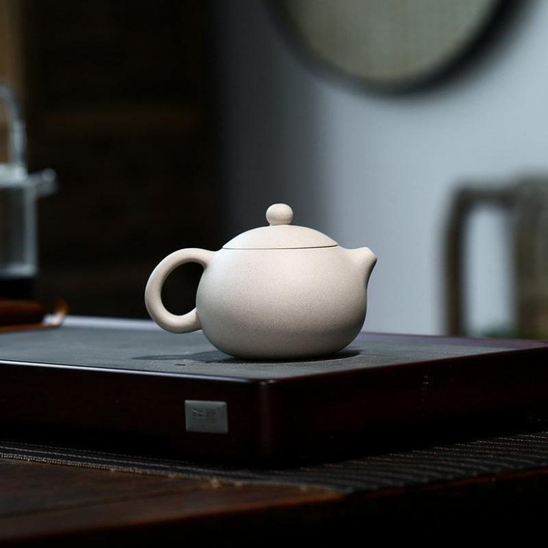 Yixing Zisha Teapot [Xishi Pot] (Bai Duan Ni - 280ml) - YIQIN TEA HOUSE | yiqinteahouse.com | 200-300ml, teapot, teaware, zisha teapot