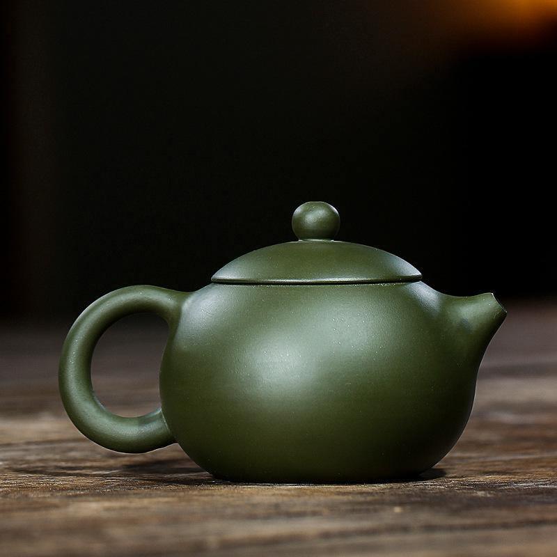 Yixing Zisha Teapot [Xishi Pot] (Lu Ni - 225ml) - YIQIN TEA HOUSE | yiqinteahouse.com | 200-300ml, teapot, teaware, zisha teapot