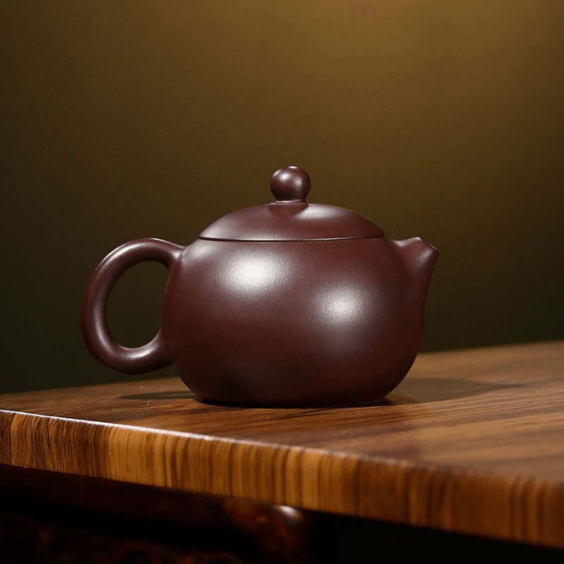 Yixing Zisha Teapot [Xishi Pot] (Zi Jia Ni - 220ml) - YIQIN TEA HOUSE | yiqinteahouse.com | 200-300ml, teapot, teaware, zisha teapot