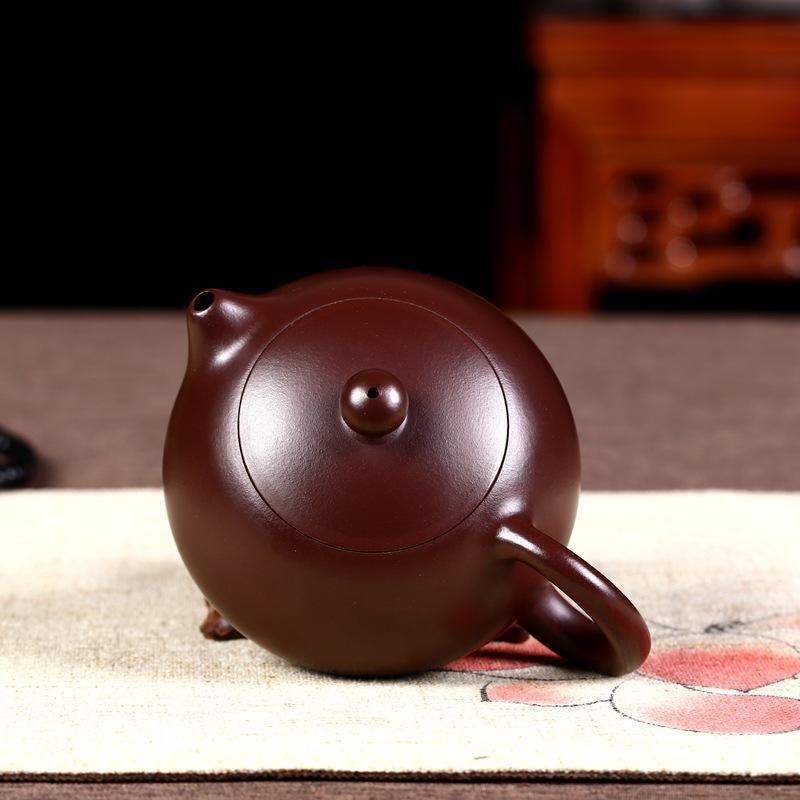 Yixing Zisha Teapot [Xishi Pot] (Zi Zhu Ni - 160/200/240/300/390ml) - YIQIN TEA HOUSE | yiqinteahouse.com | >300ml, teapot, teaware, zisha teapot