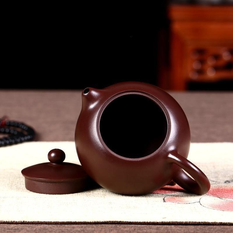 Yixing Zisha Teapot [Xishi Pot] (Zi Zhu Ni - 160/200/240/300/390ml) - YIQIN TEA HOUSE | yiqinteahouse.com | >300ml, teapot, teaware, zisha teapot