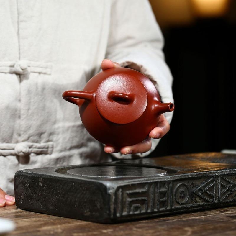 Yixing Zisha Teapot [Ziye Shi Piao] (Dahongpao - 200ml) - YIQIN TEA HOUSE | yiqinteahouse.com | 200-300ml, teapot, teaware, zisha teapot