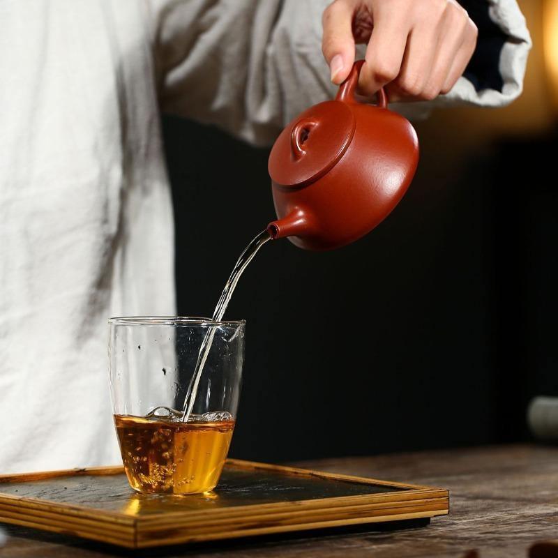 Yixing Zisha Teapot [Ziye Shi Piao] (Dahongpao - 200ml) - YIQIN TEA HOUSE | yiqinteahouse.com | 200-300ml, teapot, teaware, zisha teapot