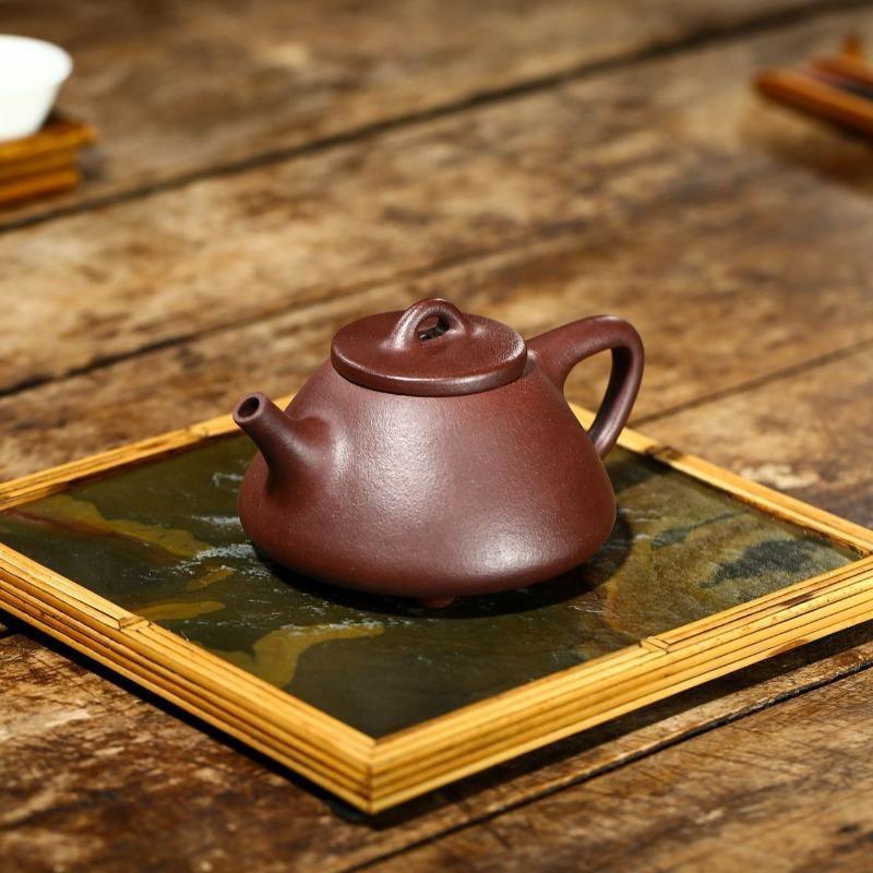 Yixing Zisha Teapot [Ziye Shi Piao] (Zi Ni - 240ml) - YIQIN TEA HOUSE | yiqinteahouse.com | 200-300ml, teapot, teaware, zisha teapot