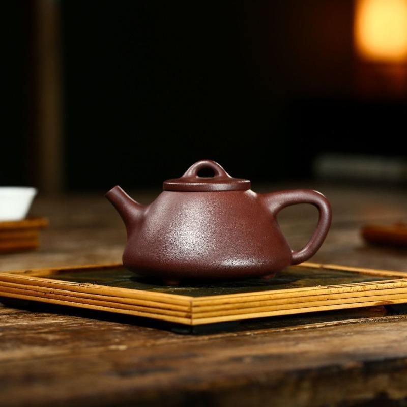 Yixing Zisha Teapot [Ziye Shi Piao] (Zi Ni - 240ml) - YIQIN TEA HOUSE | yiqinteahouse.com | 200-300ml, teapot, teaware, zisha teapot