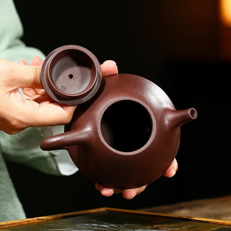 Yixing Zisha Teapot [Ziye Shi Piao] (Zi Ni - 240ml) - YIQIN TEA HOUSE | yiqinteahouse.com | 200-300ml, teapot, teaware, zisha teapot
